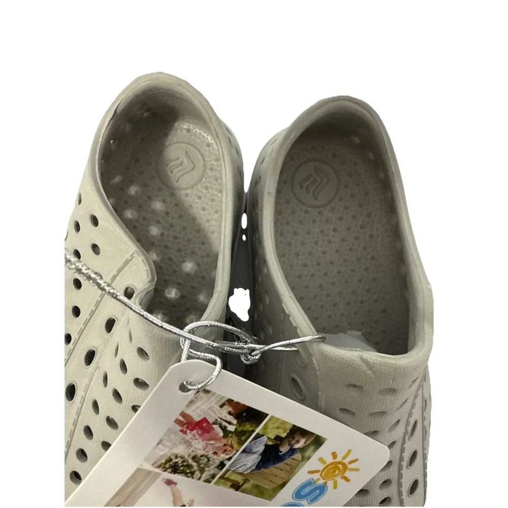 Kids Slip On Lightweight Breathable Waterproof Shoes Gray Size‎ 6